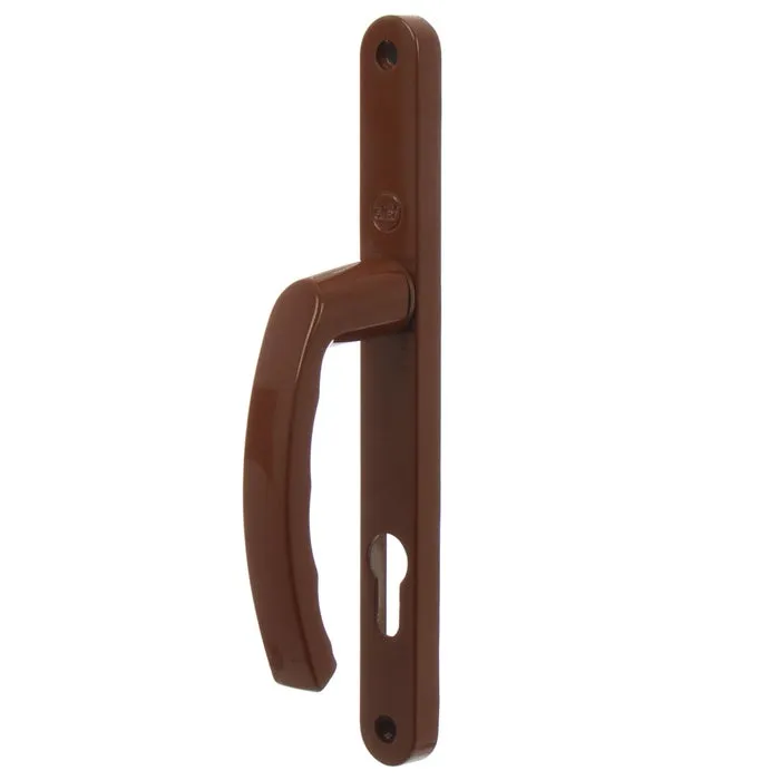 Maner usa PVC, cu sild, 35 A023 2P 85 7501, pentru cilindru, metal, maro, 85 mm