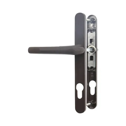 Manere usa cu sild Omega 85/230 mm maro, pentru cilindru, tamplarie PVC/aluminiu