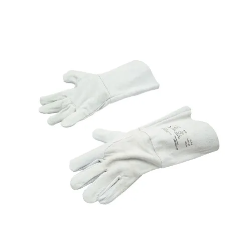 Manusi de sudura din piele bovina captusite cu manseta protectie 15 cm lungime 35 cm marimea 10 — imaginea 2