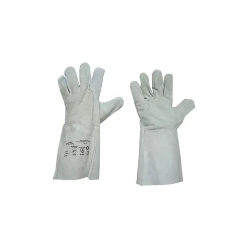 Manusi de sudura din piele bovina captusite cu manseta protectie 15 cm lungime 35 cm marimea 10