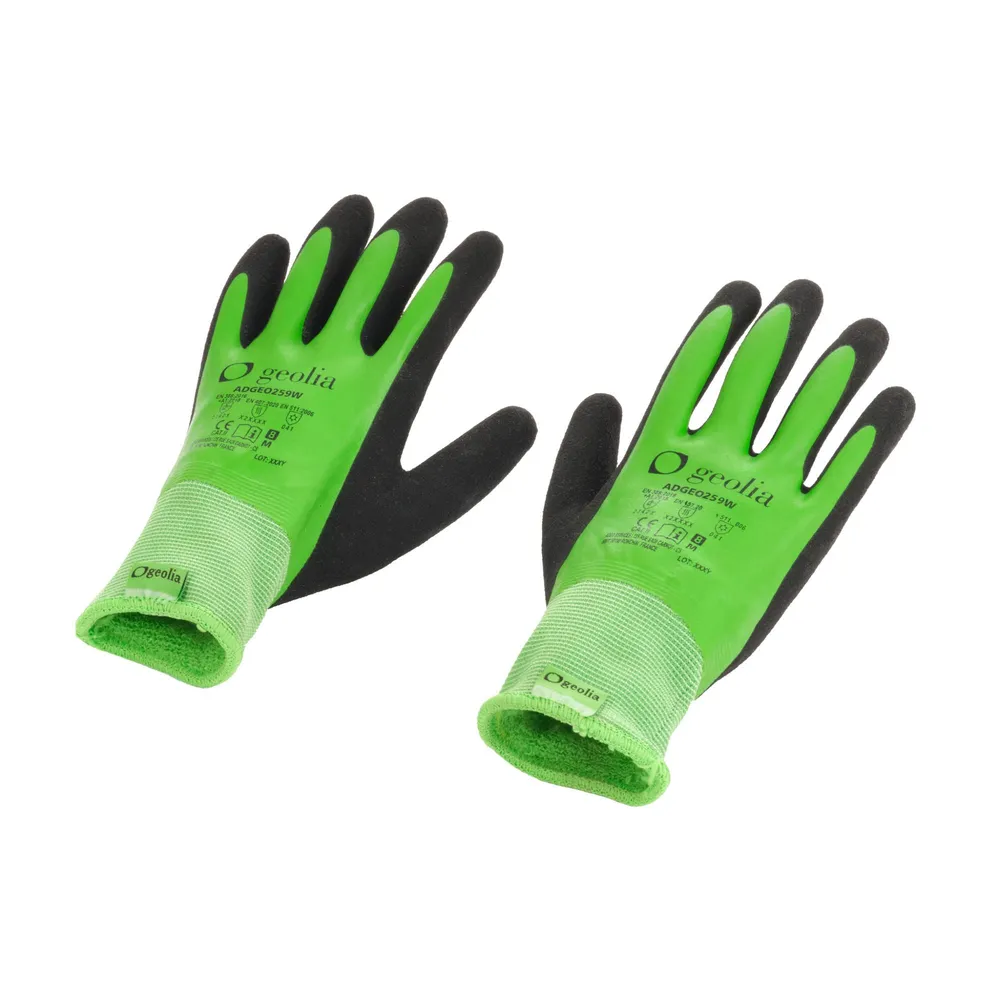 Manusi gradinarit, Geolia, latex, interior poliester, marime 11 (XXL)