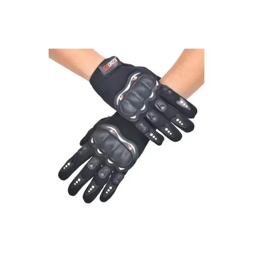 Manusi Moto, Atv,Bicicleta cu protectii, Marime universala, Negru — imaginea 3
