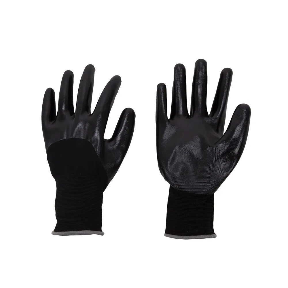 Manusi protectie pentru mecanic, Dexter, nylon+nitril, marimea 9 (L), negru