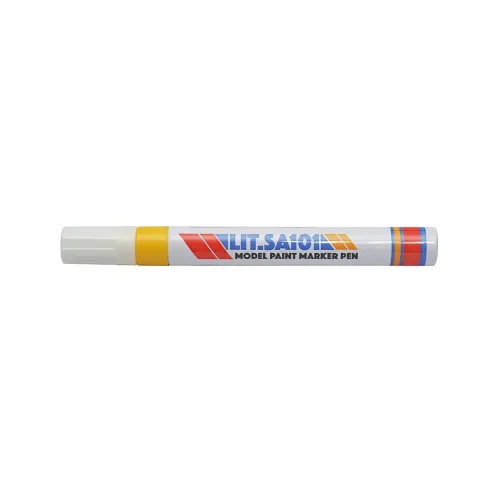 Marker vopsea galben pe baza de ulei, impermeabil, uscare rapida, rezistent exterior — imaginea 2