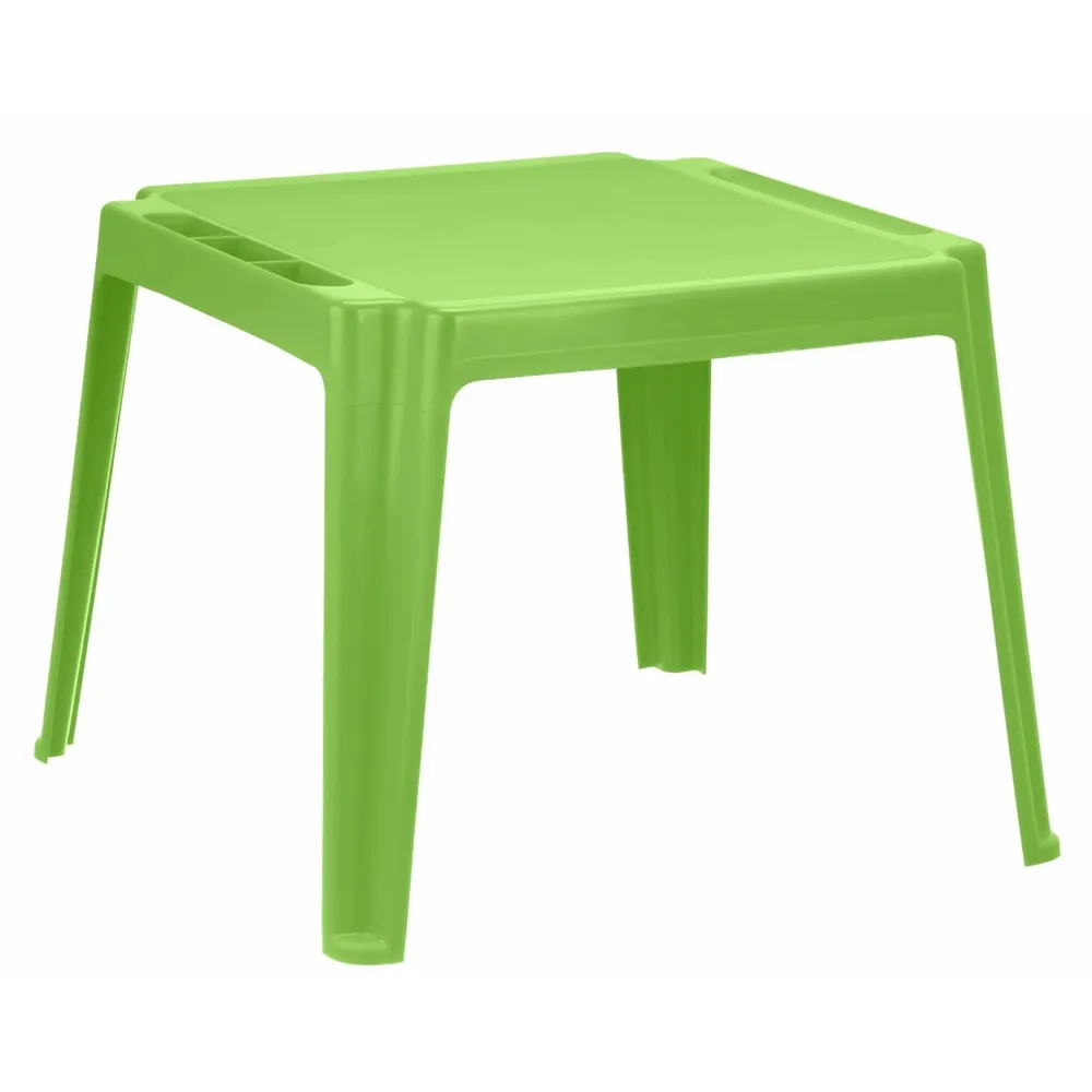 Masa copii gradina Monoblok verde, pentru gradina, plastic, 57 x 57 x 44 cm