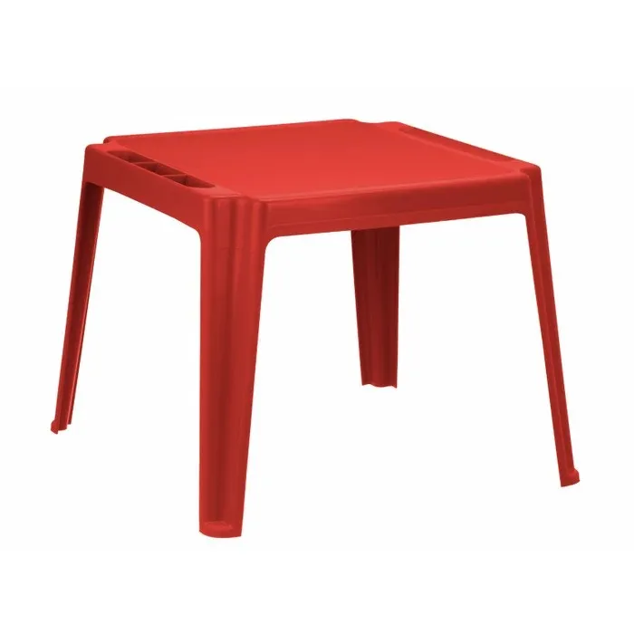 Masa copii gradina, rosu, pentru gradina, plastic, 57 x 57 x 44 cm