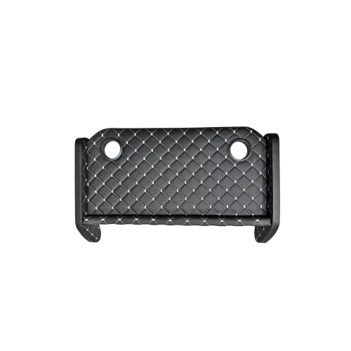 Masa de bord cu 2 suporti pentru pahare ,piele ecologica culoare Negru cusatura Gri compatibila Iveco 2024->