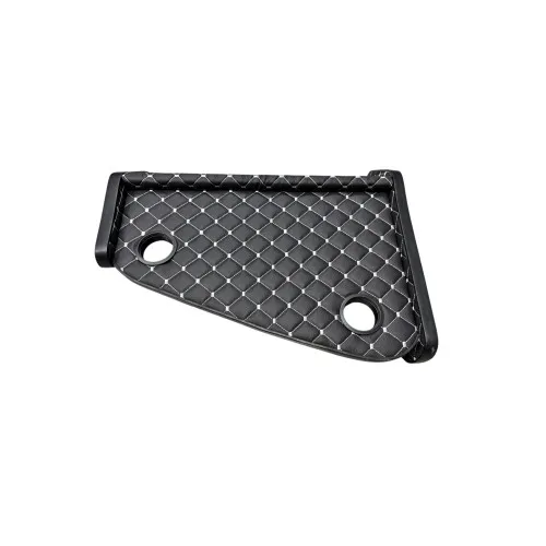 Masa de bord cu 2 suporti pentru pahare ,piele ecologica culoare Negru cusatura Gri compatibila Iveco 2001-2006