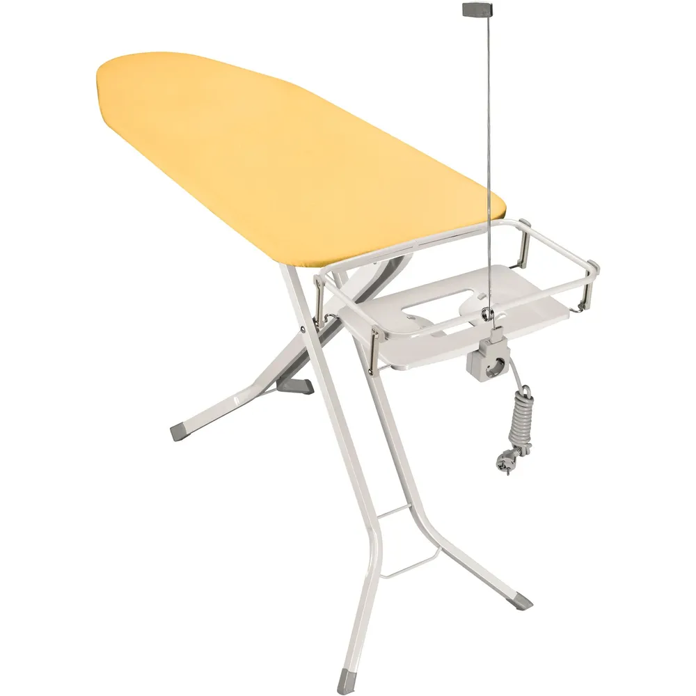 Masa de calcat EuroGold Profesional 35442W, structura metalica, husa bumbac, priza, 120 x 42 x 99 cm, diverse culori