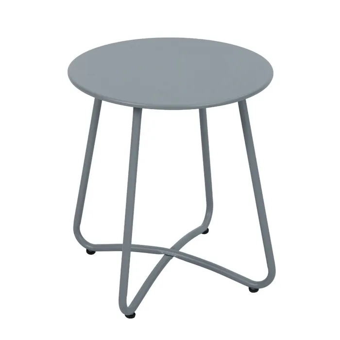 Masa fixa pentru gradina Grandio Mob Ema, metal, rotunda, 40 x 45 cm