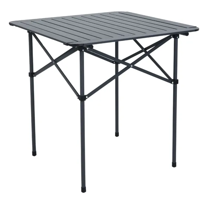 Masa pliabila pentru gradina Grandio Mob, aluminiu, patrata, 4 persoane, 70 x 70 x 70 cm