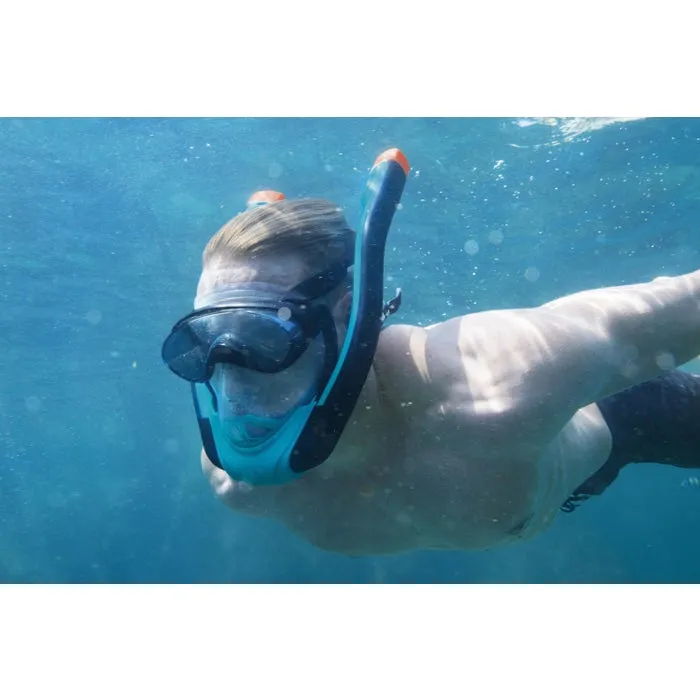Masca de scufundare, Hydro Pro Bestway 24058, marime L/XL, silicon + ABS, albastru + negru — imaginea 7