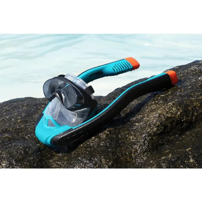 Masca de scufundare, Hydro Pro Bestway 24058, marime L/XL, silicon + ABS, albastru + negru — imaginea 3