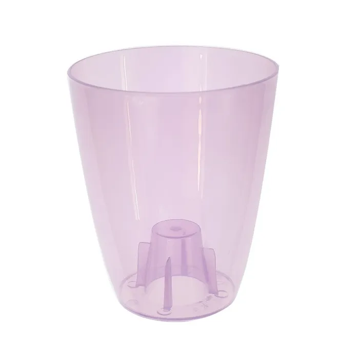 Masca ghiveci orhidee Coubi, rotunda, plastic, violet, D 13 cm