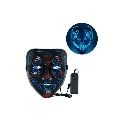 Masca ornament cu fir neon Lumina rosie si albastra — imaginea 4