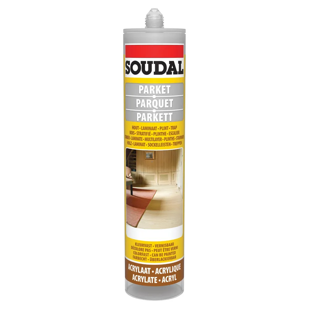 Mastic pentru parchet, Soudal, gri deschis, 290 ml