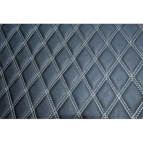 Material special pentru COVORASE auto romb negru/cusatura bej.