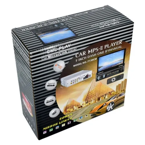 Media Player 7" cu touchscreen MP5, MP3, bluetooth, mirrorlink 1DIN — imaginea 2