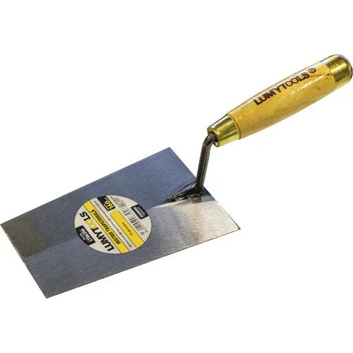 Mistrie trapezoidala pentru tencuit Lumy Tools 160mm, maner din lemn