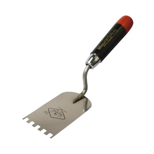 Mistrie zimtata Maurerlob 60mm, din otel inoxidabil, dinti 6x6mm, maner din lemn
