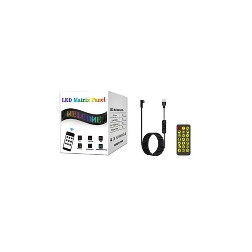 Modul panou flexibil publicitar,display RGB ,control aplicatie, USB 5V 10x35cm — imaginea 4