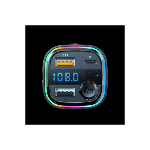 Modulator FM Akai FMT-26BT Bluetooth 5.3 USB Type-C cu Hands-Free si functie incarcare — imaginea 2
