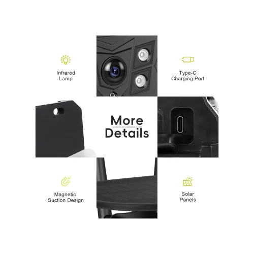 Monitor auto digital wireless 7 inch cu camera marsarier solara BSD ecran tactil camera magnetica DC12V-36V — imaginea 7