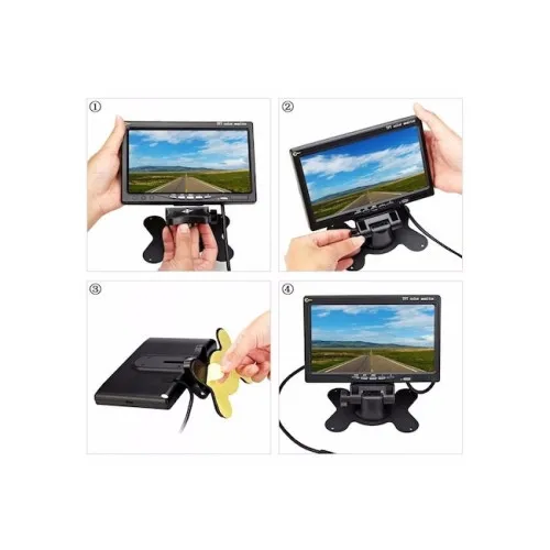 Monitor camere 360° / marsarier cu 4 intrari — imaginea 3