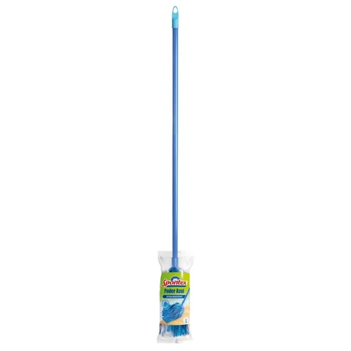 Mop microfibra Spontex Poder Azul + coada, 120 x 9 x 9 cm