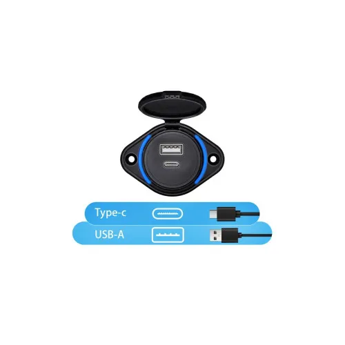 Mufa panou USB QC3.0 + PD — imaginea 2
