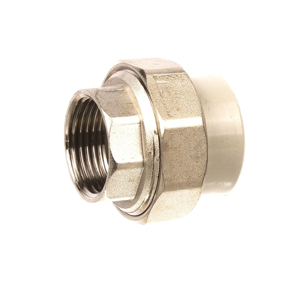Mufa teava PPR, filet interior, olandez, Ø 32 mm x 1', PN25, gri