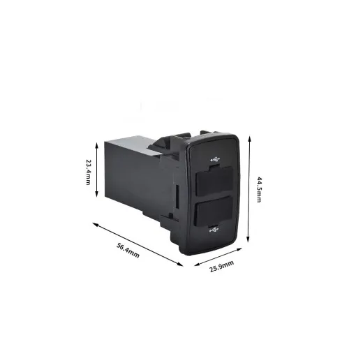 Mufa USB pentru bord cu capac din cauciuc cu 2 porturi — imaginea 4