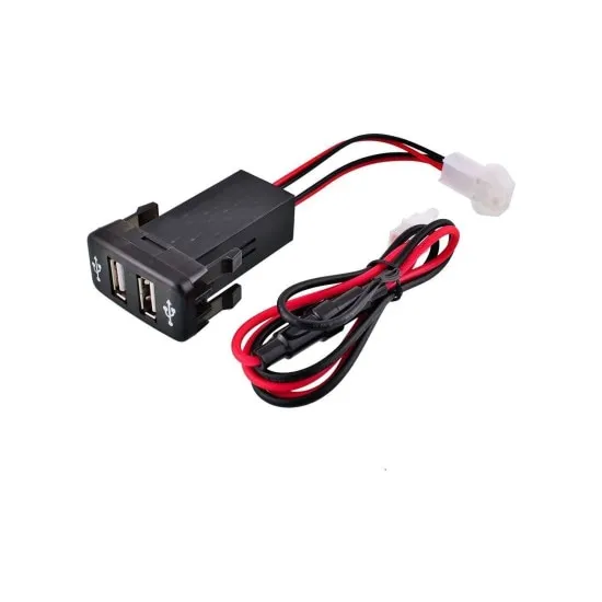 Mufa USB pentru bord din cauciuc cu 2 porturi