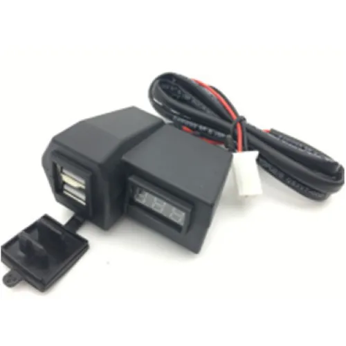Mufa USB + voltmetru moto