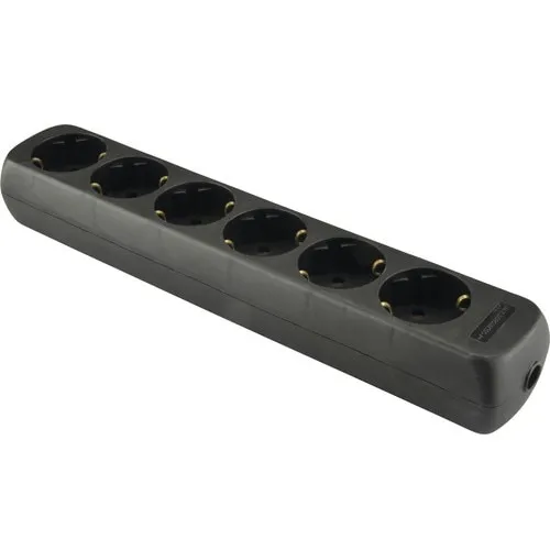 Multipriza electrica fara cablu 6 prize, negru
