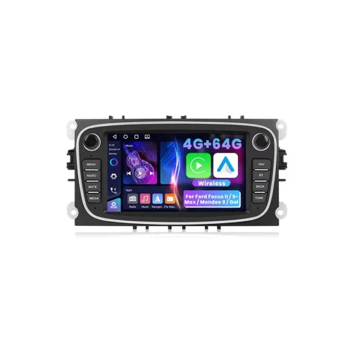 Navigatie Android 7 inch 4GB+64GB CarPlay Android Auto GPS WiFi FM RDS compatibila Ford