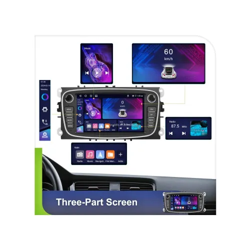 Navigatie Android 7 inch 4GB+64GB CarPlay Android Auto GPS WiFi FM RDS compatibila Ford — imaginea 8