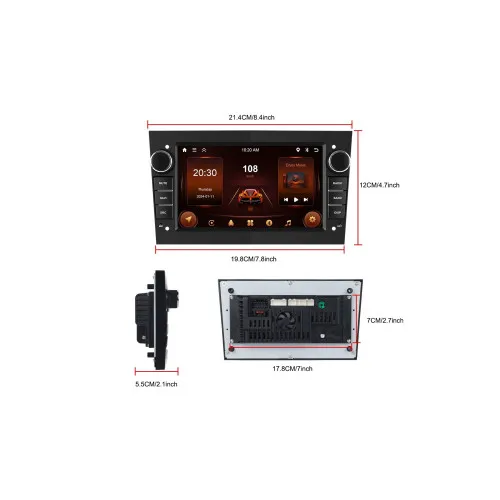 Navigatie Android 7 inch compatibila Opel 2GB 64GB CarPlay Android Auto GPS WiFi — imaginea 5