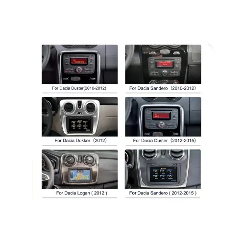 Navigatie Android 8 inch 4GB+64GB CarPlay Android Auto compatibila Dacia Duster,Sandero — imaginea 3