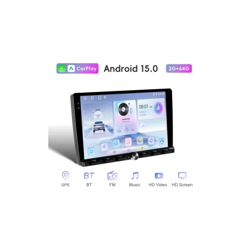 Navigatie Android ecran 9 inch 2GB+64GB CarPlay Android Auto GPS WIFI FM RDS — imaginea 2