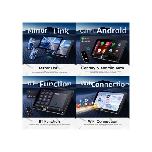 Navigatie Android ecran 9 inch 2GB+64GB CarPlay Android Auto GPS WIFI FM RDS — imaginea 4