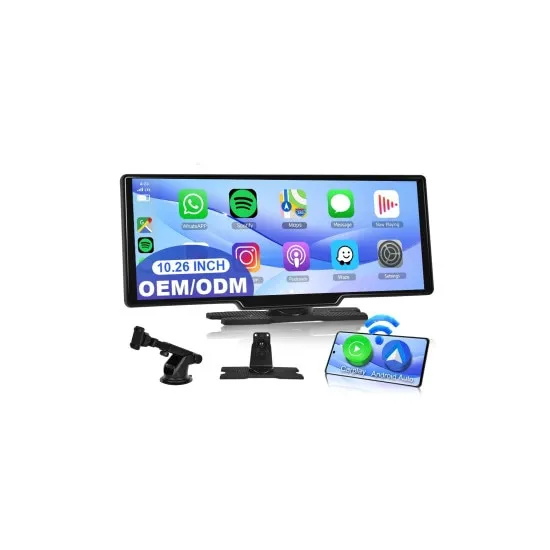 Navigatie auto portabila 10.26 inch, Bluetooth, HD, Wireless Carplay, Android Auto