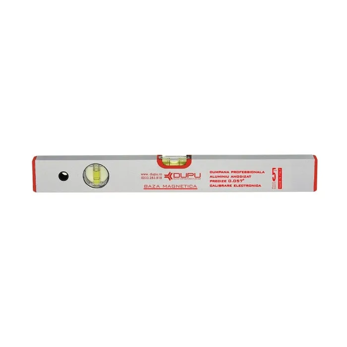 Nivela cu bula, magnetica, Level Instruments 452400, cu 2 indicatori, din aluminiu