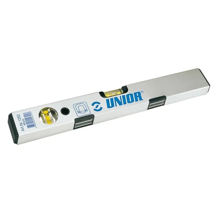 Nivela cu bula, magnetica, Unior 1252, cu 2 indicatori, din aluminiu, 600 mm