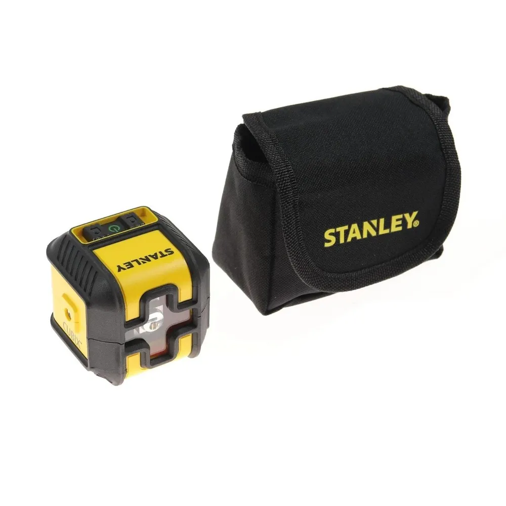 Nivela laser Stanley Cubix, lumina verde, autonivelare, 16m, cu stativ