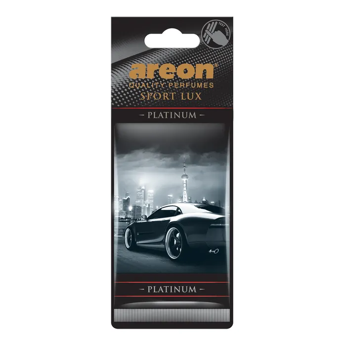 Odorizant auto, card, Areon Sport Lux, Platinum, 19 x 7.5 x 0.5 cm