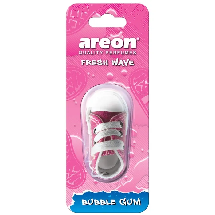 Odorizant auto, pantof sport, Areon Fresh Wave, Bubble Gum, 19 x 7.5 x 5 cm