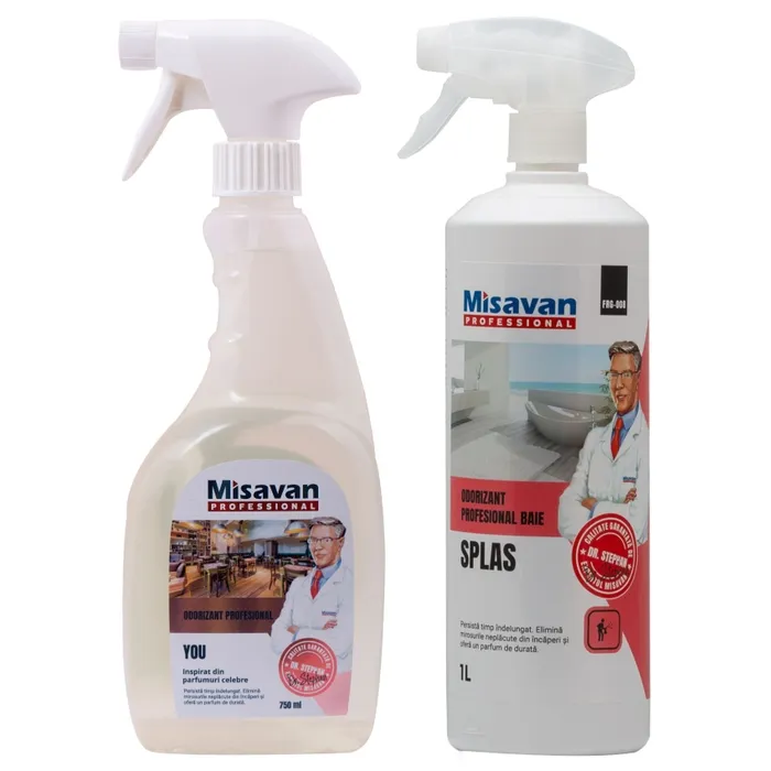 Odorizant baie profesional Dr. Stephan Splas spray 1L + odorizant camera profesional Dr. Stephan You spray 750 ml