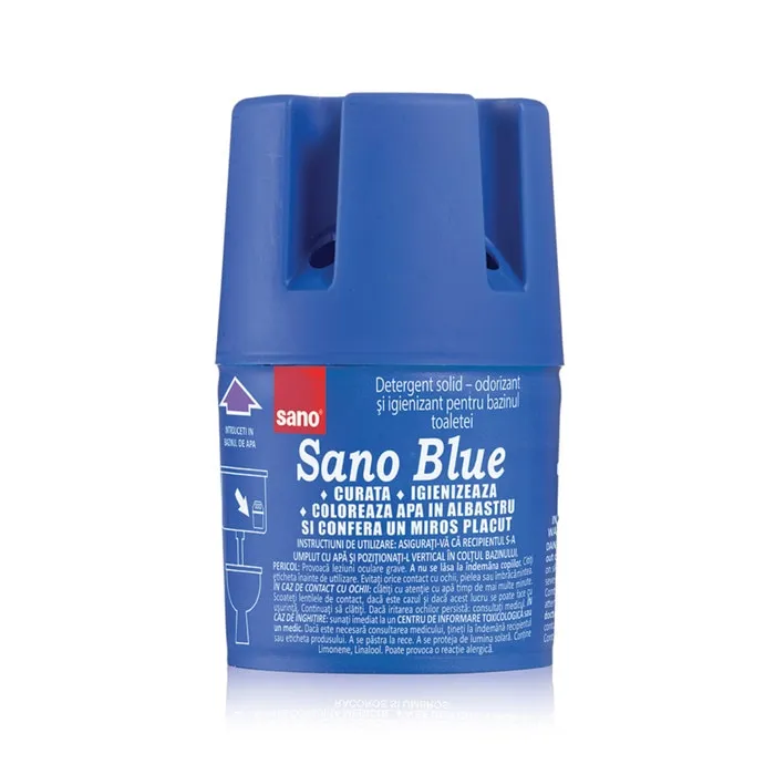 Odorizant bazin wc Sano Blue, solid, 150 g