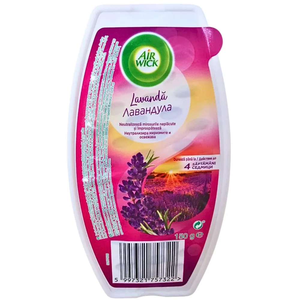 Odorizant camera Air Wick, gel, lavanda, 150 g